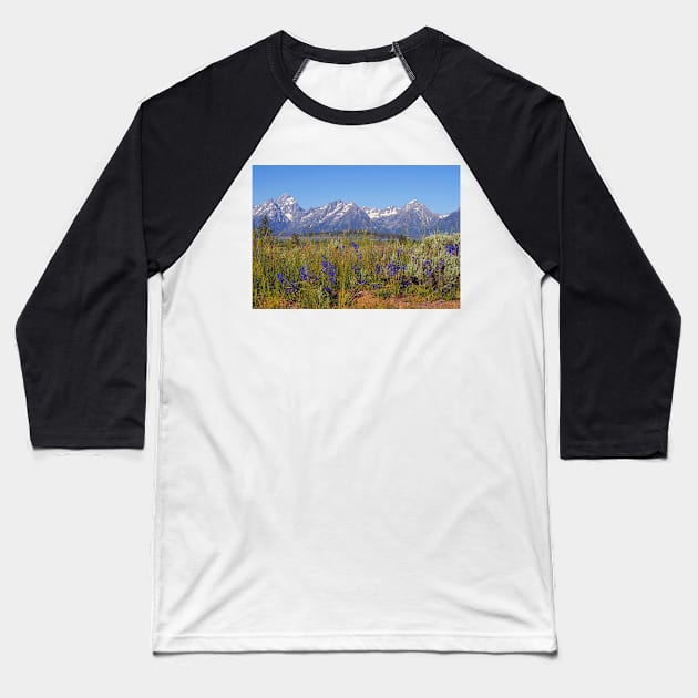 Summer came to Grand Teton Baseball T-Shirt by algill